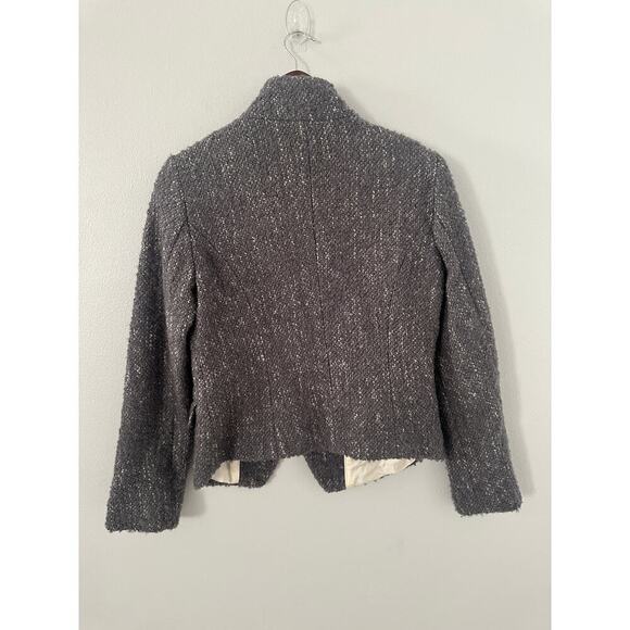 Banana Republic Boucle Zip Wool Jacket size Small - Picture 2 of 3